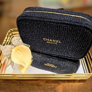 Chanel Beauté Black Cosmetic Bag